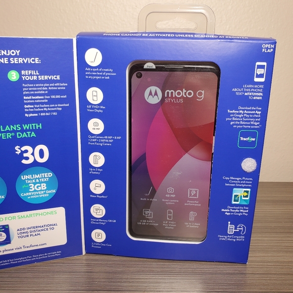 Tracfone Motorola Moto G Stylus. Brand new in Box - Picture 2 of 3